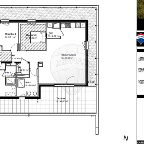 Appartement 3 chambre(s) à vendre - Zillisheim